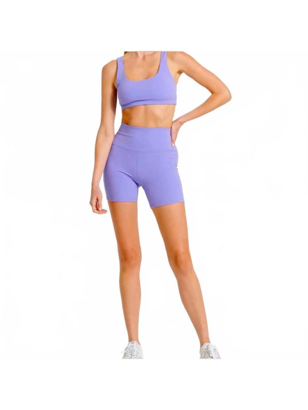 Vuori Studio Pocket Shorts Yoga Workout Athletic VW390 Purple Women's Size Small